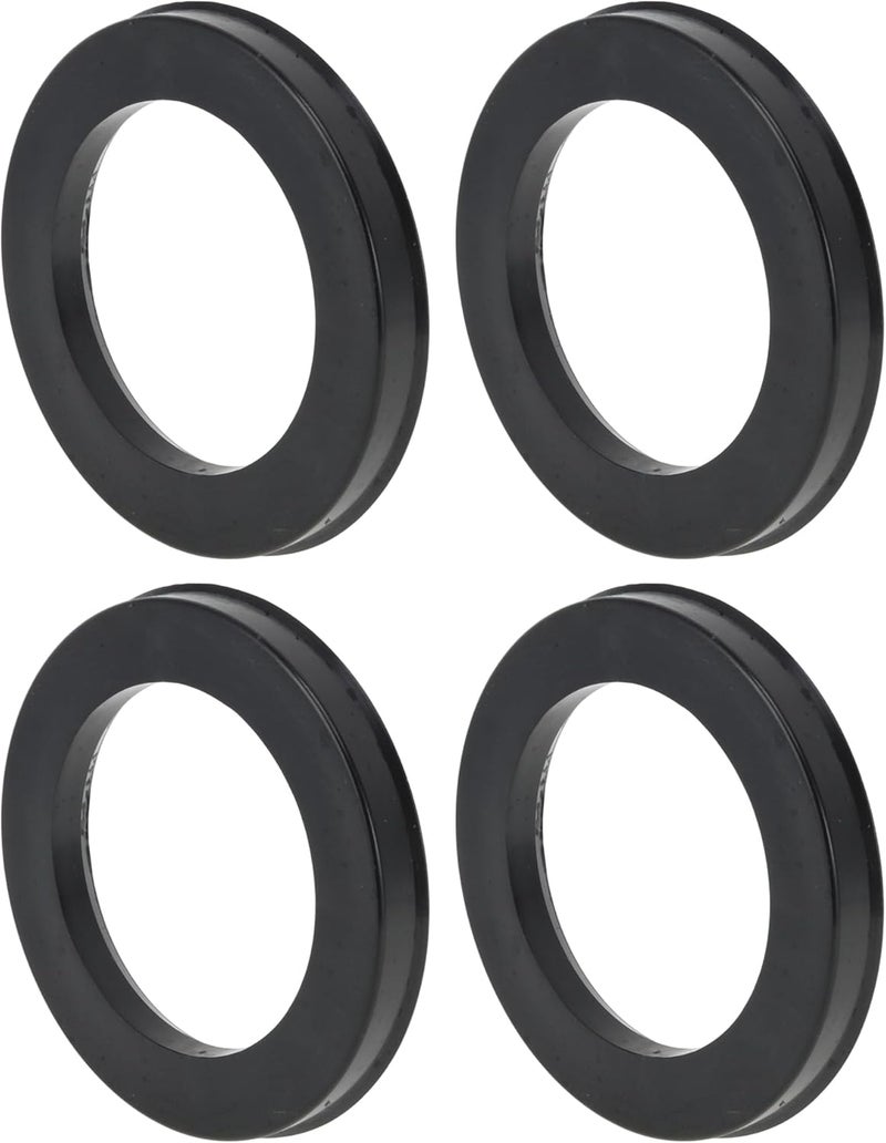 VekAuto 93.1mm to 63.4mm Car Wheel Hub Centric Rings Black Polycarbonate Wheels Center Shaft Shock Absorbing Hubrings 4 Pcs - Image 1